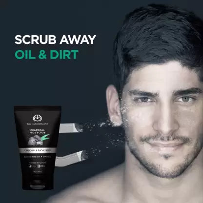 The Man Company Charcoal Face Scrub With Charcol & Eucalyptus(100gm)