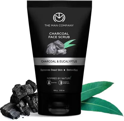 The Man Company Charcoal Face Scrub With Charcol & Eucalyptus(100gm) Face Scrub from The Man Company