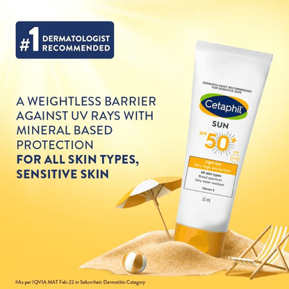 Cetaphil Sun SPF 50 Light Gel mineral basefor Normal, Dry & Oily Skin (50ml) Day cream from Cetaphil