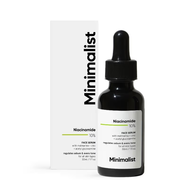 Minimalist 10% Niacinamide Face Serum With Matmarine + Zinc For Reducing Oil & Blemishes (30ml) Face serum from HAVIN