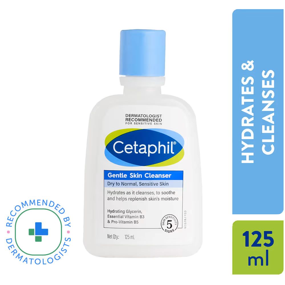 Cetaphil Face Wash Gentle Skin Cleanser for Dry to Normal, Sensitive Skin, 125 ml Hydrating Face Wash with Niacinamide, Vitamin B5 cleanser from HAVIN