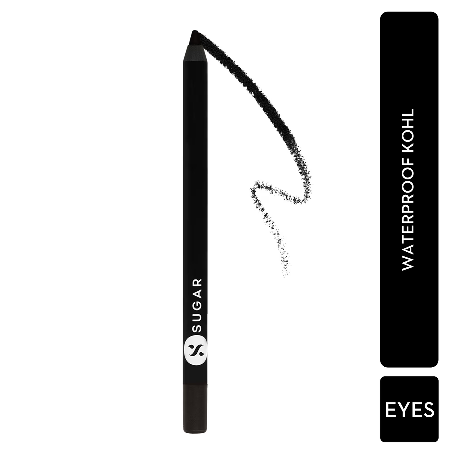 SUGAR Stroke Of Genius Heavy Duty Kohl With Free Sharpener - 01 Back To Black (Black) eyes from Sugar