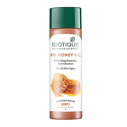 Biotique Honey Gel Soothe & Nourish Foaming Face Cleanser Foe All Skin Types, 120ml cleansing foam from Biotique