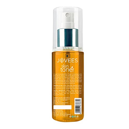 JOVEES Herbal Honey Toner | Cleanses & Moisturises | Pore Tightening | Toner For Dry Or Combination Skin | Paraben & Alcohol Free | 200 Ml, Pack of 1  from JOVEES