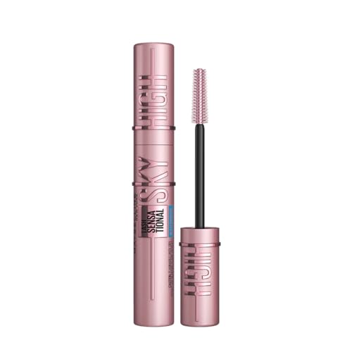 Maybelline New York Waterproof Mascara, Lengthening & Volumizing Mascara, With Bamboo Extract & Fibres, Lash Sensational Sky High, Very Black, 6ml  from Maybelline