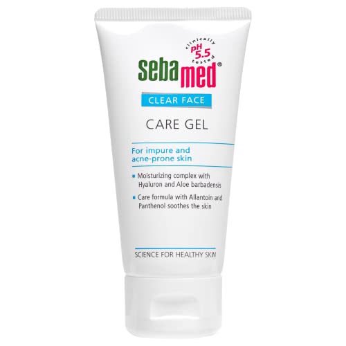 Sebamed Clear Face Care Gel 50Ml|Ph 5.5|Acne Prone Skin|Hyaluron & Aloe Vera|Water Based Moisturiser  from SebaMed