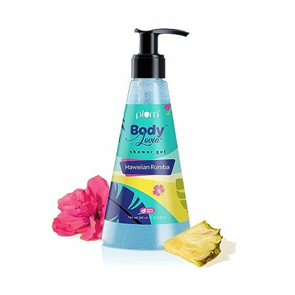 Plum BodyLovin' Hawaiian Rumba Shower Gel | SLS-Free Body Wash For Women & Men | Long Lasting Beachy Fragrance | Aloe-Infused Nourishing Body Cleanser For Soft & Smooth Skin (240 ml)  from Plum