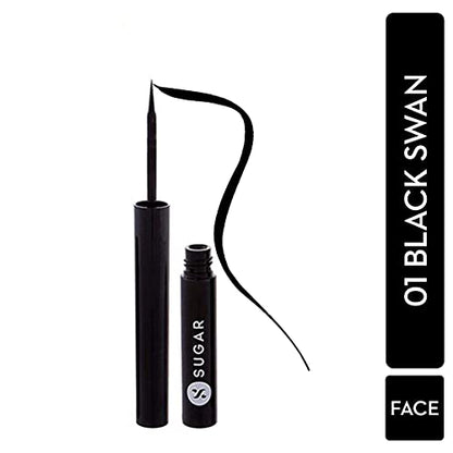 SUGAR Cosmetics Eye Told You So! Smudgeproof Eyeliner 01 Black Swan (Black), 1.75 ml  from SUGAR Cosmetics