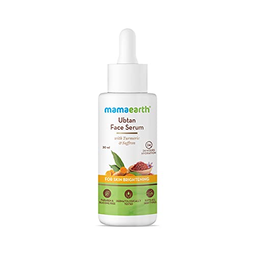 Mamaearth Ubtan Face Serum for Glowing Skin, with Turmeric and Saffron for Skin Brightening (30 ml)  from Mamaearth