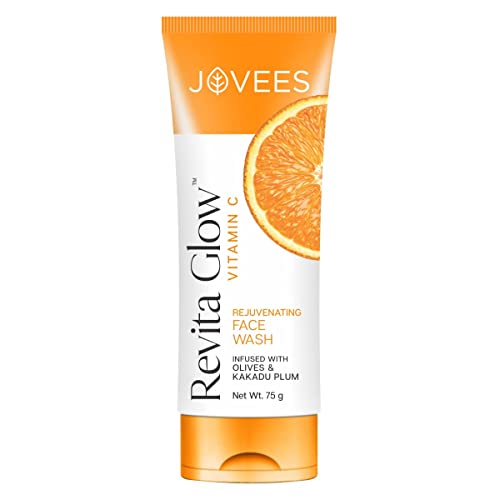 Jovees Herbal Vitamin C Face Wash 75g | Revita Glow | Vitamin C Rejuvenating Facewash | Infused with Kakadu Plum and Olives  from JOVEES