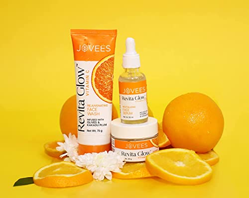 Jovees Herbal Vitamin C Face Wash 75g | Revita Glow | Vitamin C Rejuvenating Facewash | Infused with Kakadu Plum and Olives  from JOVEES