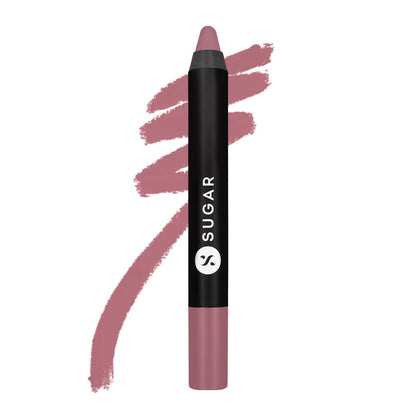 SUGAR Cosmetics Matte As Hell Crayon Lipstick with Sharpner | Smudgeproof | Lasts Upto 8+ Hrs | 2.8gm - 13 Murphy Brown  from SUGAR Cosmetics