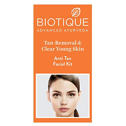 Biotique Tan Removal Clear Young Skin Facial Kit (Free with Swiss Magic Dark Spot Corrector) facial Kits from Biotique