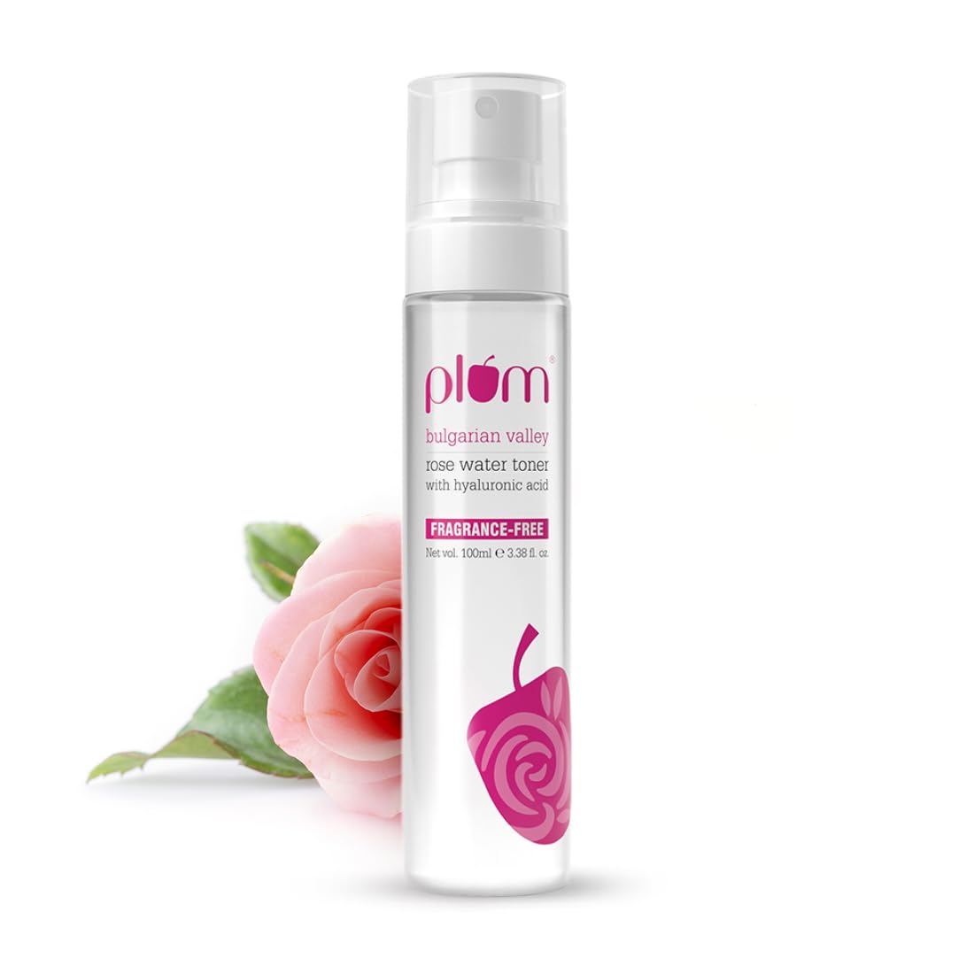 Plum Bulgarian Valley Rose water Toner For Face | With Hyaluronic Acid & Bulgarian Rose Extracts | Tightens Pores | Instantly Hydrates | Balances pH Levels | Alcohol-Free | Non-Drying | Soft Spray Format | All Skin types | 100 ml  from Plum
