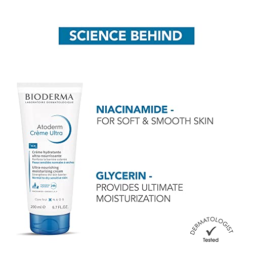 Bioderma Atoderm Creme Ultra-Nourishing - Moisturizer For Normal To Sensitive Dry Skin, 200ml Face Cream from Bioderma