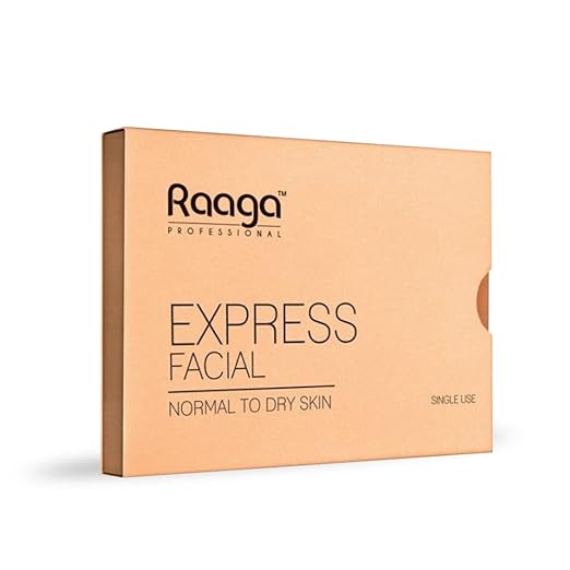 Raaga Professional Express Facial Kit (1+1) | Normal to Dry Skin| One time Facial Kit with 6 Sachets, 35gm facial Kits from HAVIN
