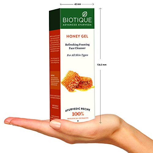 Biotique Honey Gel Soothe & Nourish Foaming Face Cleanser Foe All Skin Types, 120ml cleansing foam from Biotique