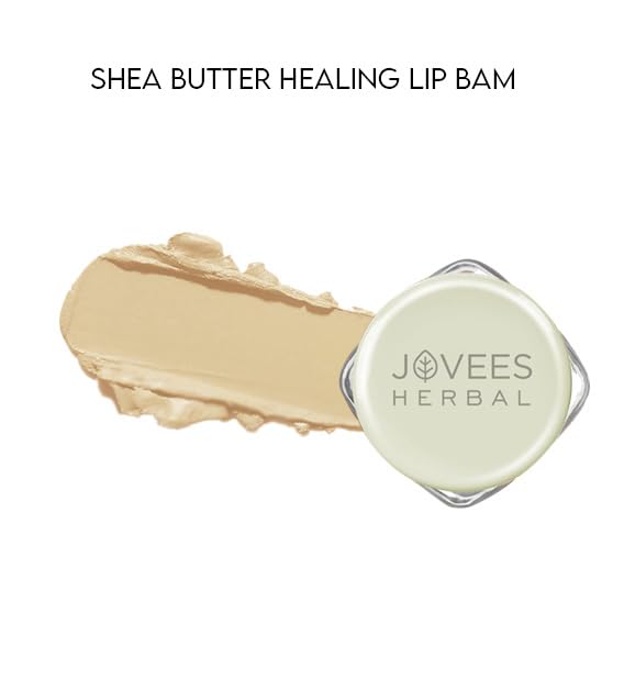 Jovees Herbal Shea Butter Healing Lip Balm | 24 Hour Hydration | Heals Dry and Flaky Lips | Gives Soft and Supple Lips 8g  from JOVEES