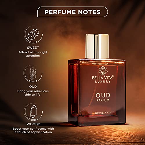 Bella Vita Luxury OUD PARFUM Intense Unisex Perfume for Men & Women with Carnation,Vanilla,Cedarwood|Woody,Oriental Long Lasting Fragrance Scent 100Ml perfume from Bella Vita Luxury