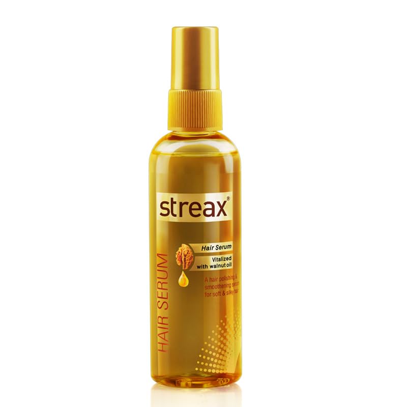 Streax Hair Serum-200 ml Vitalized with Walnut Oil, For Hair Smoothening & Shine, For Dry & Frizzy Hair  from Streax