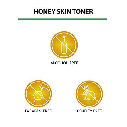 JOVEES Herbal Honey Toner | Cleanses & Moisturises | Pore Tightening | Toner For Dry Or Combination Skin | Paraben & Alcohol Free | 200 Ml, Pack of 1  from JOVEES