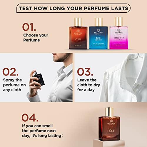 Bella Vita Luxury OUD PARFUM Intense Unisex Perfume for Men & Women with Carnation,Vanilla,Cedarwood|Woody,Oriental Long Lasting Fragrance Scent 100Ml perfume from Bella Vita Luxury