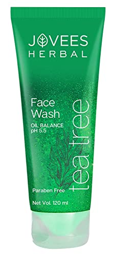 Jovees Herbal Tea Tree Oil Control Face Wash For Oily and Sensitive Skin | Paraben and Alcohol Free | 120 ML  from JOVEES