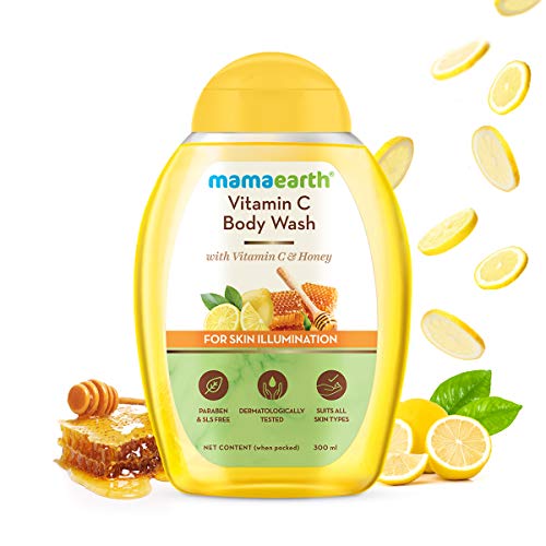 Mamaearth Vitamin C Body Wash with Vitamin C & Honey, Shower Gel for Skin Illumination - 300ml  from Mamaearth