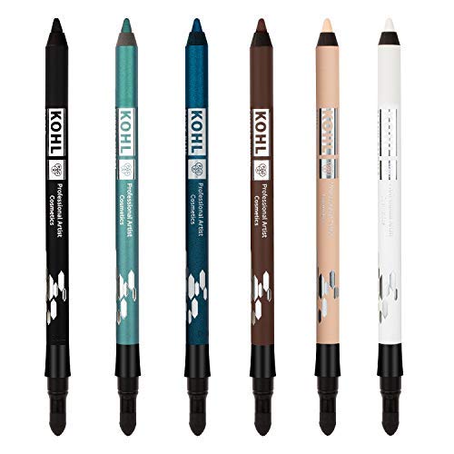 PAC Longlasting Kohl Pencil (Skin) | Smooth, Single Stroke Application Pigmented Kajal | Waterproof, smudge-proof & Long Lasting Kohl Pencil for a smokey look With Smudge Tool (10g)  from PAC