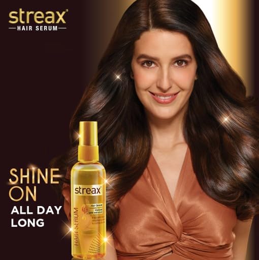 Streax Hair Serum-200 ml Vitalized with Walnut Oil, For Hair Smoothening & Shine, For Dry & Frizzy Hair  from Streax