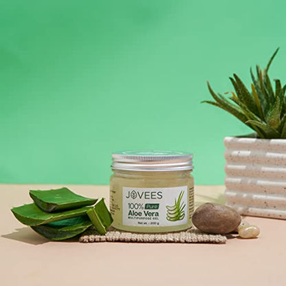 Jovees Herbal 100% Pure Aloe Vera Multipurpose Gel | For Face,Skin & Hair | For Both Men & Women | 200g  from JOVEES