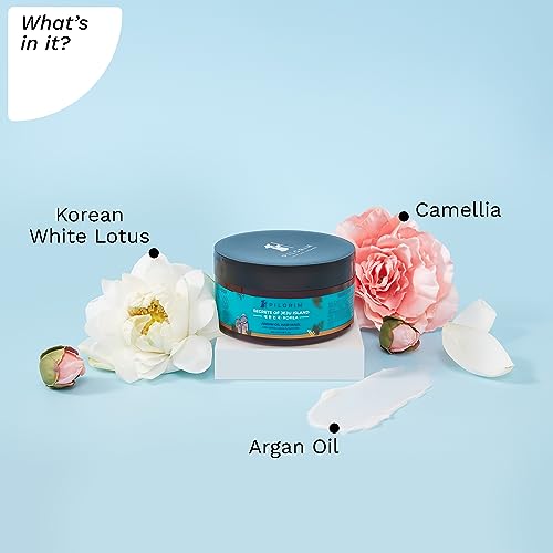 PILGRIM Korean Argan Oil Hair Mask for dry & frizzy hair with White Lotus and Camellia | Hair Mask for smoothening hair, deep conditioning and hair fall control | For Men & Women | 200ml hair mask from Pilgrim