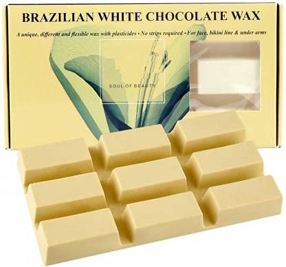 SARA Brazilian Peel off White Chocolate Wax For Face, Under Arms & Intimate Hair Removal, (500)g body wax from SARA BEAUTY
