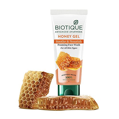 Biotique BIO Honey Gel Face Wash for All Skin Types, 100 ml face Wash from Biotique