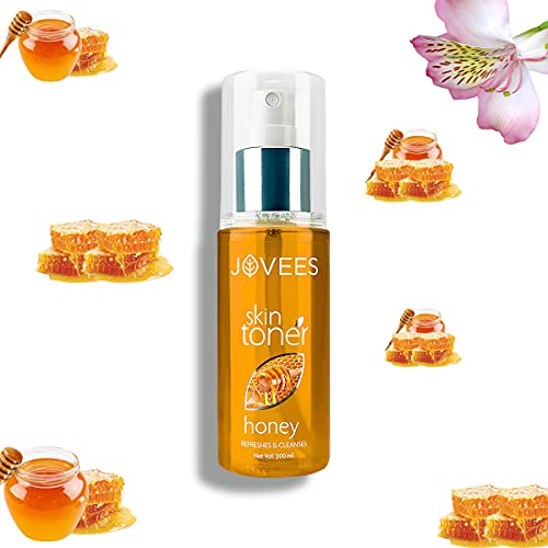 JOVEES Herbal Honey Toner | Cleanses & Moisturises | Pore Tightening | Toner For Dry Or Combination Skin | Paraben & Alcohol Free | 200 Ml, Pack of 1  from JOVEES