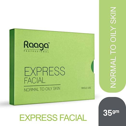 Raaga Professional Express Facial Kit (1+1) |Normal to Oily Skin|One time Facial Kit with 6 Sachets, 35gm facial Kits from HAVIN