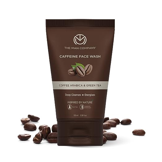 The Man Company Coffee Face Wash for Deep Cleansing & Oil Control - 100ml | Tan Removal with Coffee Arabica & Green Tea Extracts | Soothes Skin face Wash from The Man Company