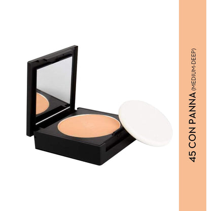 SUGAR Cosmetics Dream Cover Matte Compact Powder With SPF 15 & Vitamin E | Pressed Setting Powder | Blurs Pores - 45 Con Panna (medium-deep)  from SUGAR Cosmetics