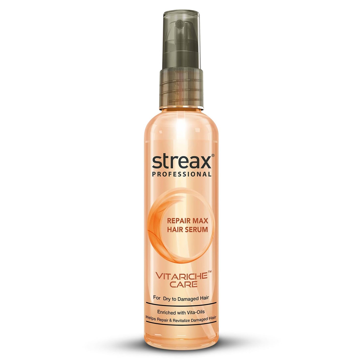 Streax Professional Vitariche Care Repair Max Hair Serum For Men & Women | Helps Repair & Rejuvenate Dry & Damaged Hair | Provides Softer, Nourished & Healthier Hair | For Dry To Damaged Hair, 100 ml  from Streax Professional