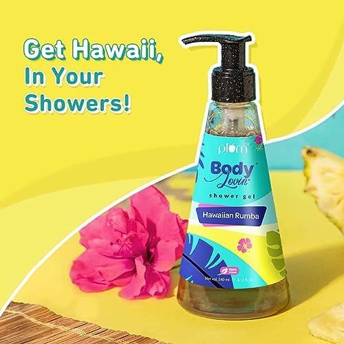 Plum BodyLovin' Hawaiian Rumba Shower Gel | SLS-Free Body Wash For Women & Men | Long Lasting Beachy Fragrance | Aloe-Infused Nourishing Body Cleanser For Soft & Smooth Skin (240 ml)  from Plum