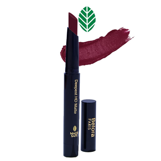 Belora Paris Deepest HD Matte Hydrating Crayon Lipstick with Vitamin C | Long Stay |Intense Colour |Matte Finish | Lightweight Silky Smooth (Dancing Diva), 1.2 gm lipstick from Belora paris
