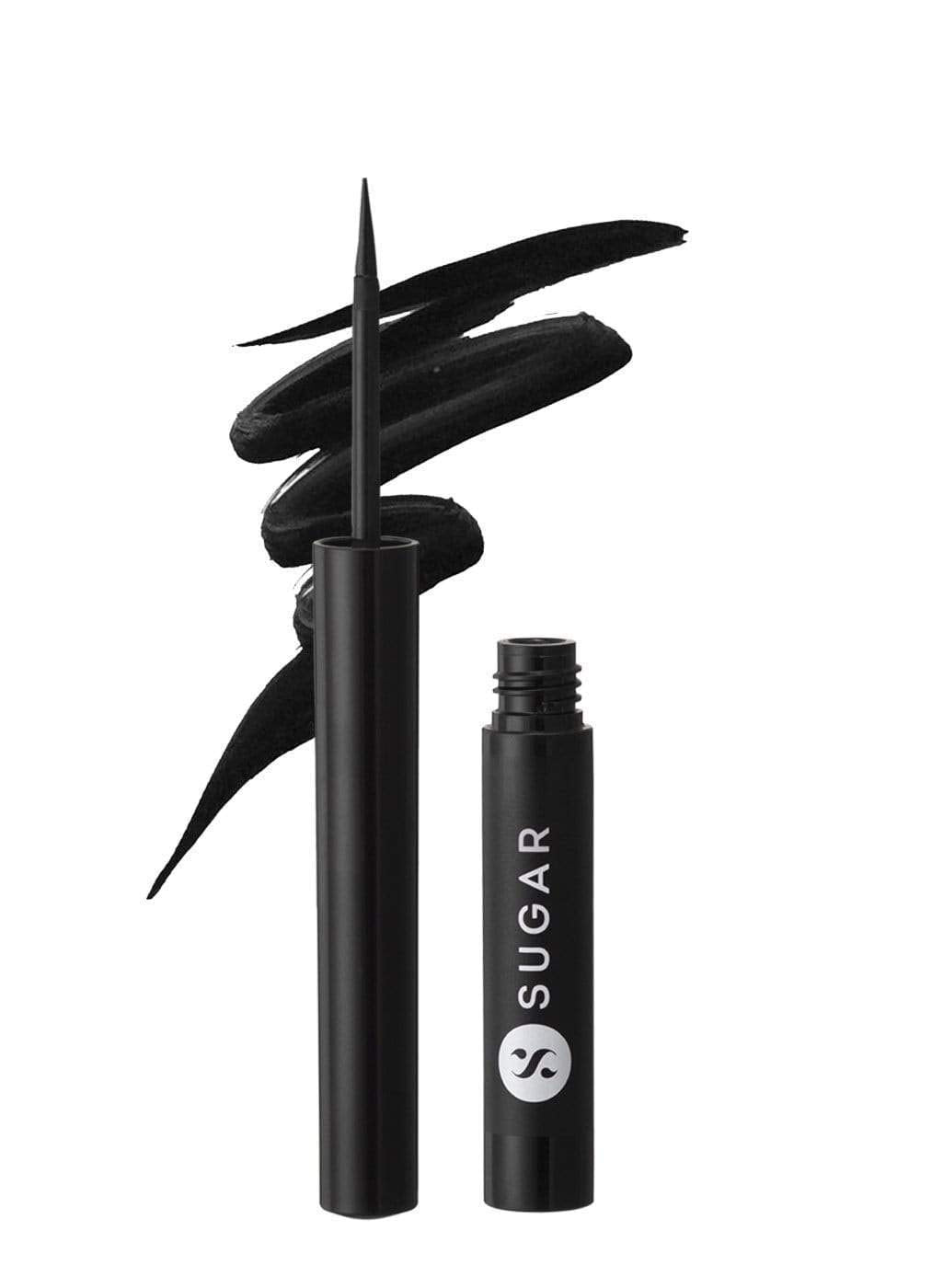 SUGAR Cosmetics Eye Warned You So! Double Matte Eyeliner 01 Black Swan (Black), 1.7 ml  from SUGAR Cosmetics