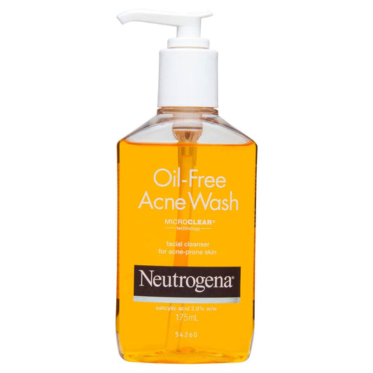 Neutrogena Oil Free Acne Wash | Deep Cleansing Face Wash with Salicylic Acid | Hydrating, Alcohol Free, Non Comedogenic & Dermatologically Tested | For Oily Acne Prone Skin | 175ml  from Neutrogena