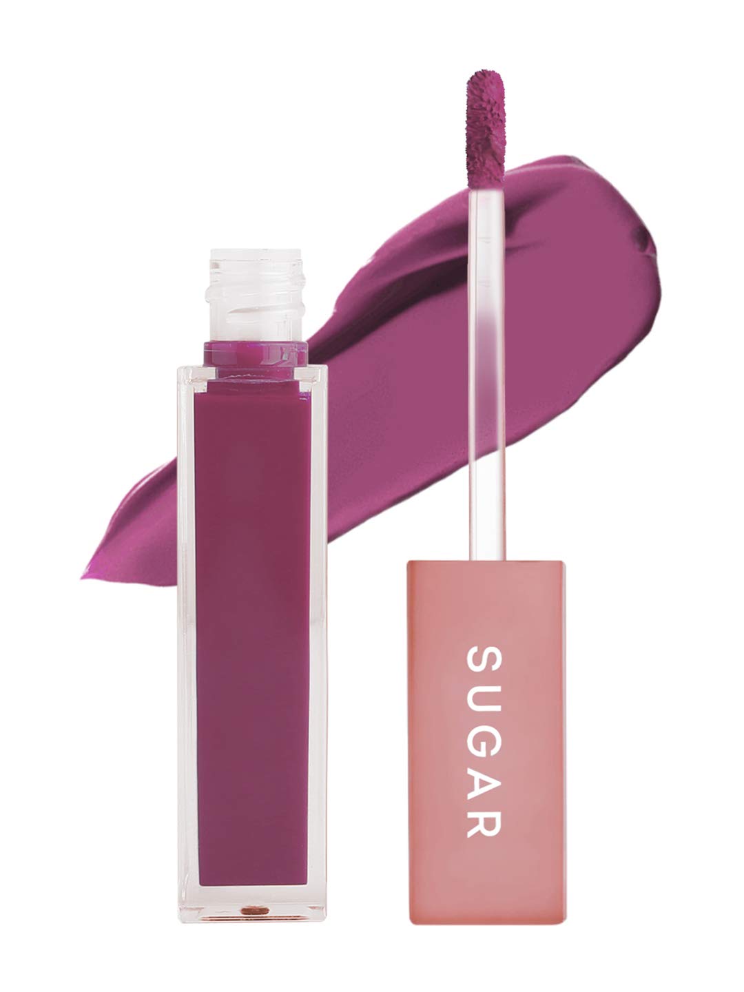 SUGAR Cosmetics Mettle Liquid Lipstick for Women | Highly Pigmented | Transferproof & Long Lasting | 7ml - 01 Lyra (Cool Toned Plum)  from SUGAR Cosmetics