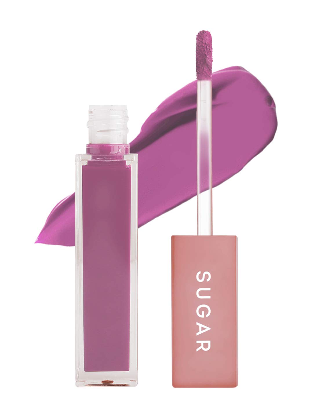 SUGAR Cosmetics Mettle Liquid Lipstick for Women | Highly Pigmented | Transferproof & Long Lasting | 7ml - 01 Lyra (Cool Toned Plum)  from SUGAR Cosmetics