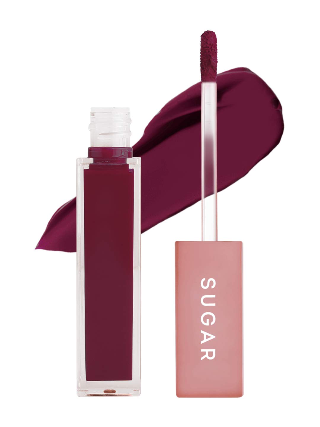 SUGAR Cosmetics Mettle Liquid Lipstick for Women | Highly Pigmented | Transferproof & Long Lasting | 7ml - 01 Lyra (Cool Toned Plum)  from SUGAR Cosmetics