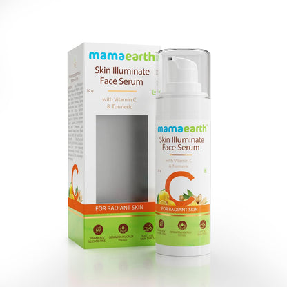 Mamaearth Skin Illuminate Vitamin C Face Serum For Glowing & Radiant Skin With High Potency Vitamin C & Turmeric For Unisex, 30g  from Mamaearth