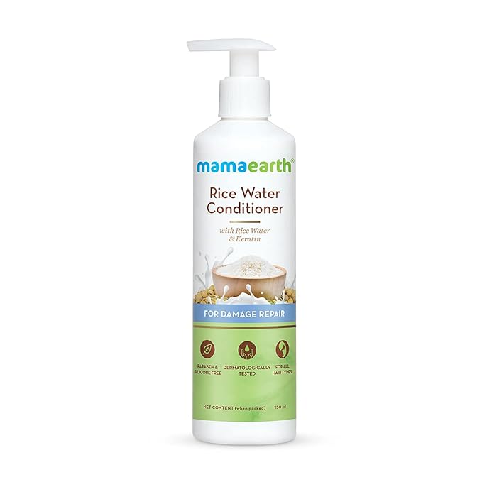 Mamaearth Rice Water Conditioner 250Ml, Frizzy conditioner from mamaearth
