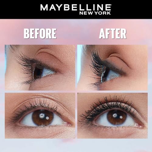 Maybelline New York Waterproof Mascara, Lengthening & Volumizing Mascara, With Bamboo Extract & Fibres, Lash Sensational Sky High, Very Black, 6ml  from Maybelline