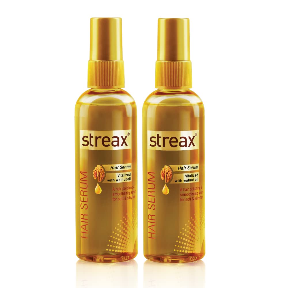 Streax Hair Serum-200 ml Vitalized with Walnut Oil, For Hair Smoothening & Shine, For Dry & Frizzy Hair  from Streax